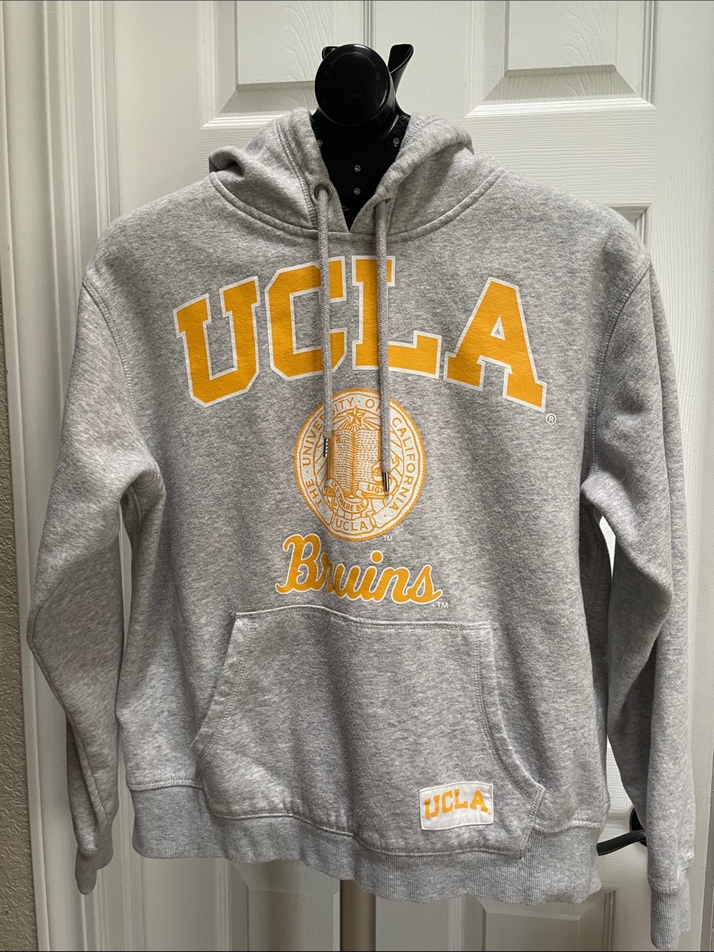 H&M Gray UCLA Bruins Pullover Hoodie with Gold Lettering